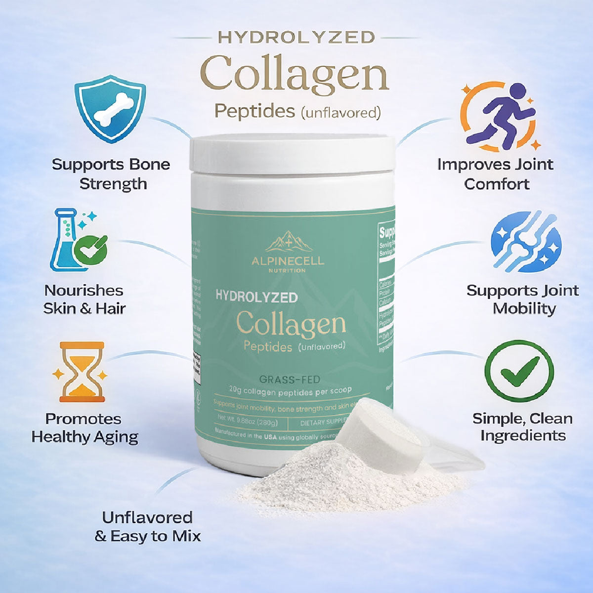 Grass-Fed Hydrolyzed Collagen Peptides